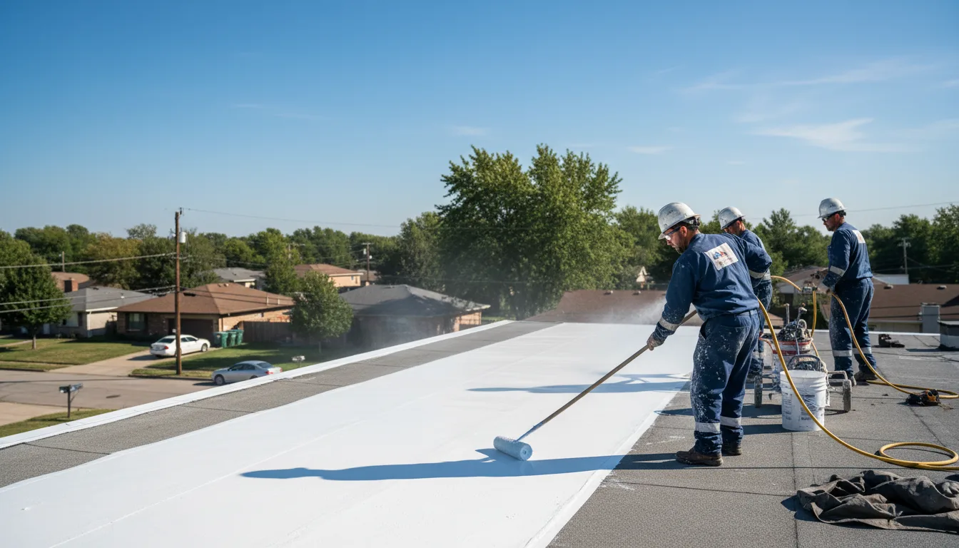Commercial roof coating in Mount Judea, AR near me
